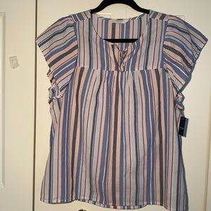 NWT Lucky Brand keyhole shirt